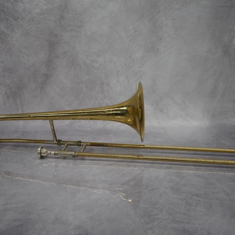 2010s King 606 Student Model Tenor Trombone Clear-Lacquered Brass