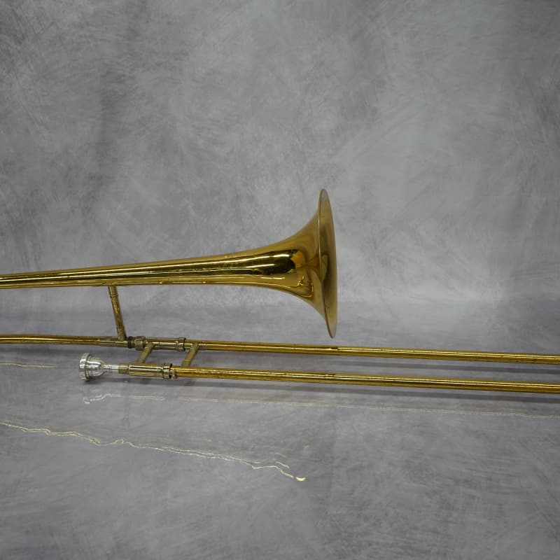 2010s King 606 Student Model Tenor Trombone Clear-Lacquered Brass