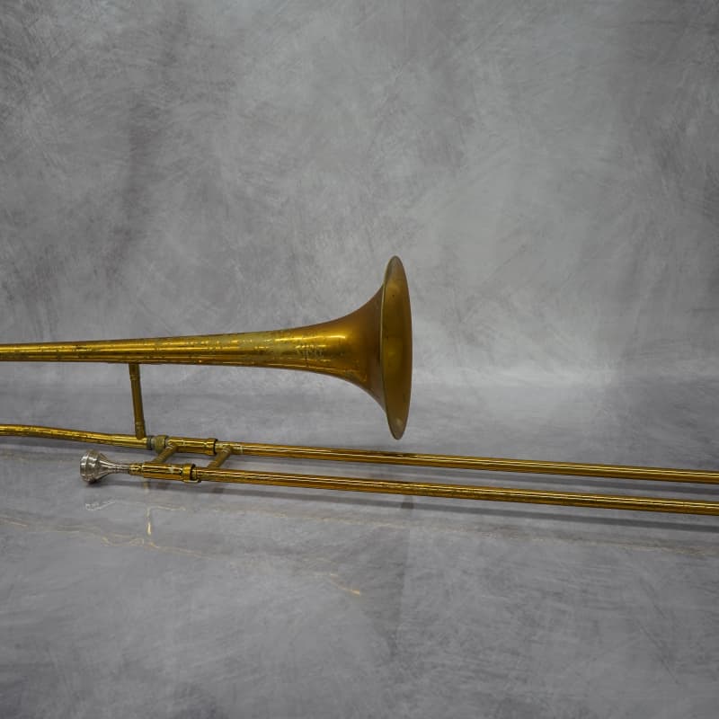 2010s King 606 Student Model Tenor Trombone Clear-Lacquered Brass