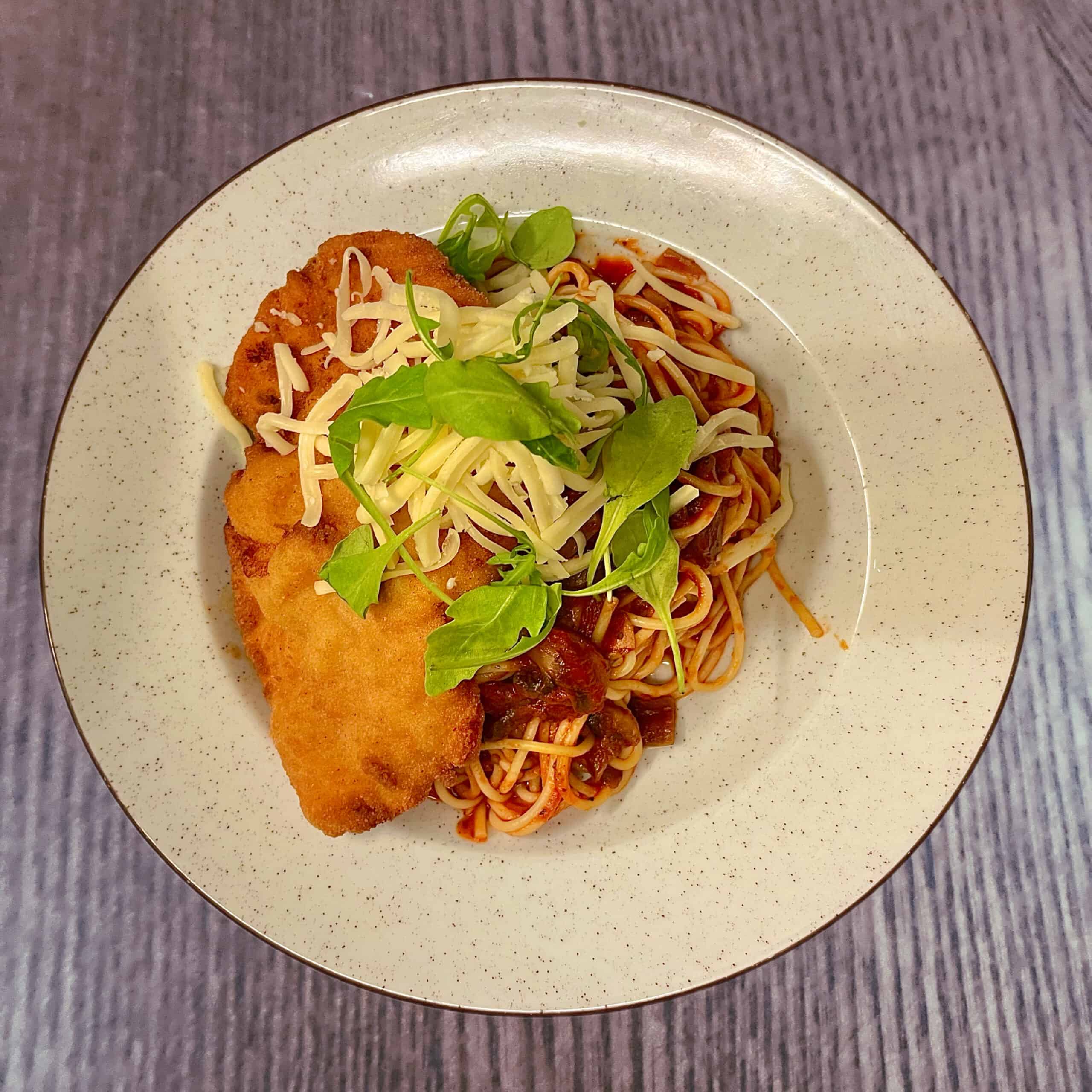 Milánói sertésborda spagettivel