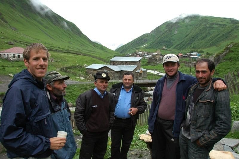 Drinking with the Police - Svaneti, Georgia