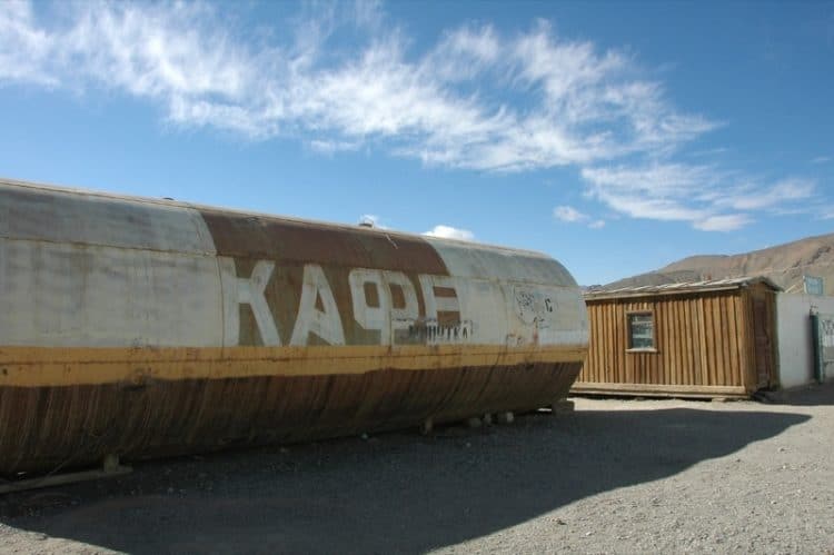 Funky Soviet Cafe in Murghab  Pamir Mountains