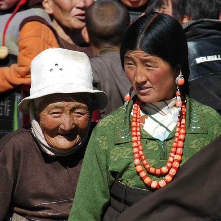 Tibetan Mother and Daughter