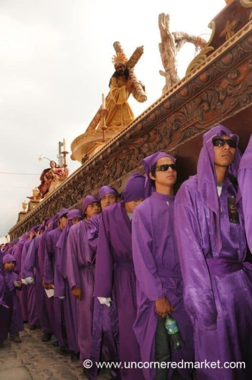 Semana Santa Cucuruchos - Antigua, Guatemala