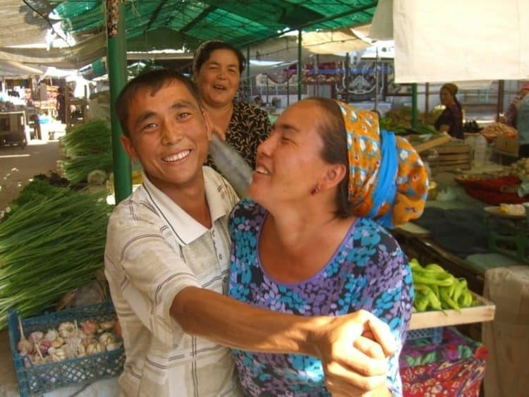 Dancing in the Market in Turkmenistan