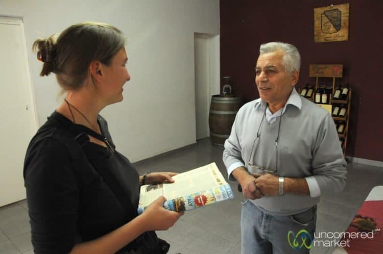 Talking with Carmello Patti - Mendoza, Argentina