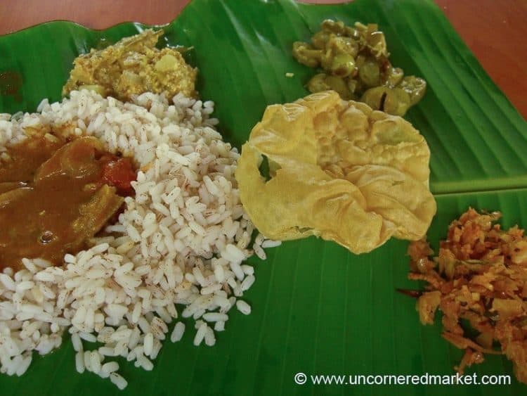 Lunch in Kerala's Backwaters
