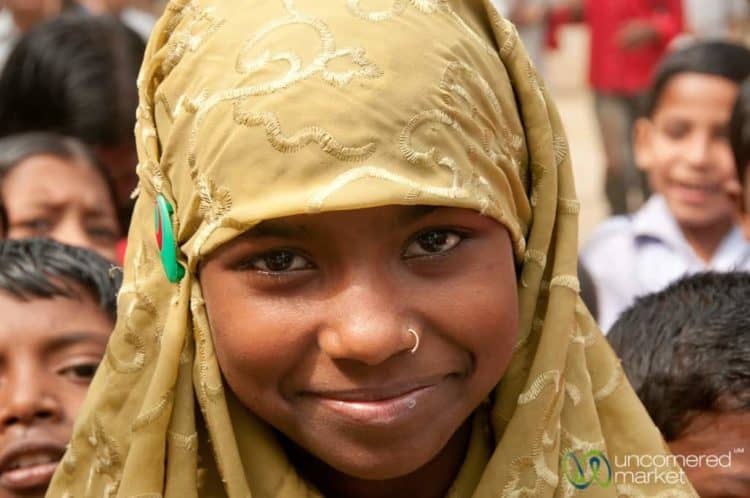 Outgoing Student at the School in Hatiandha, Bangladesh