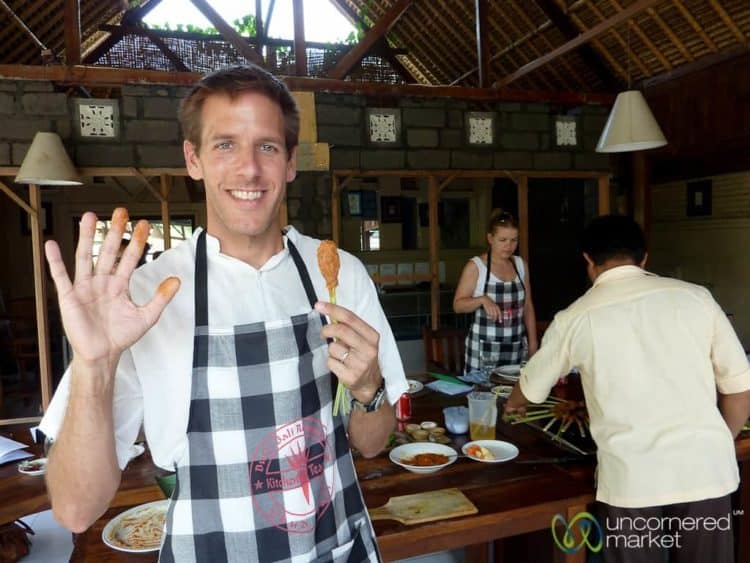 Making Sate Lilit - Bali, Indonesia