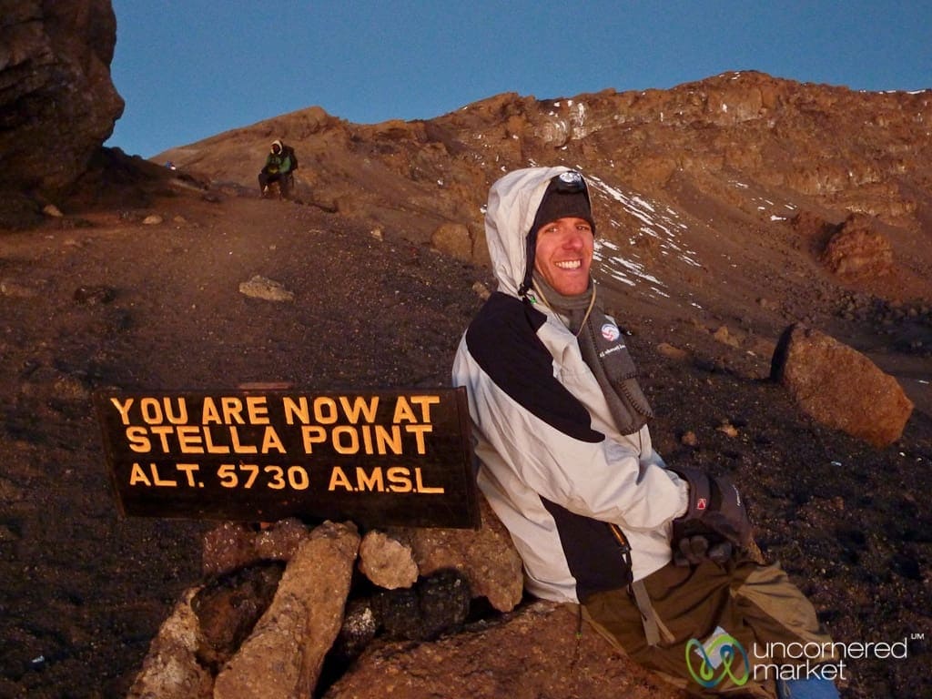 Dan at Stella Point - Mt. Kilimanjaro, Tanzania