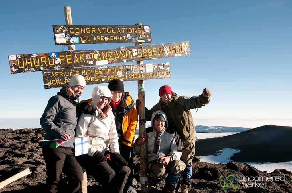 Our Whole Group at Uhuru Peak - Mt. Kilimanjaro, Tanzania