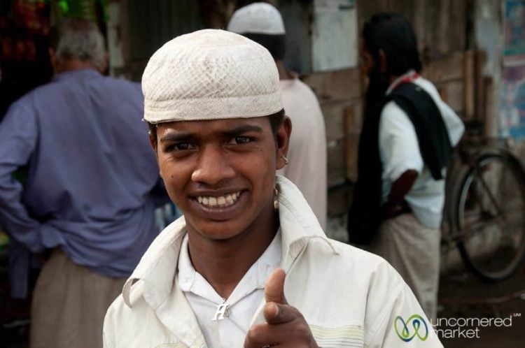 Young Bangladeshi Man with Finger Guns - Bagerhat, Bangladesh