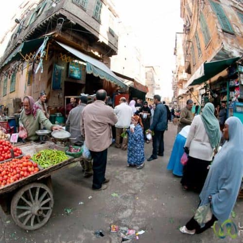 Fun at the street market in Alexandria, Egypt