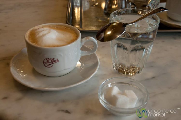 A Proper Viennese Coffee at Cafe Sperl - Vienna, Austria