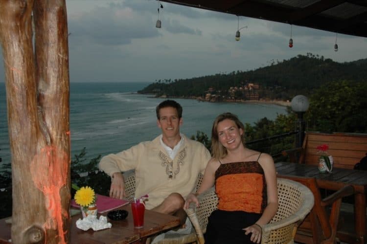 Audrey and Dan having Drinks