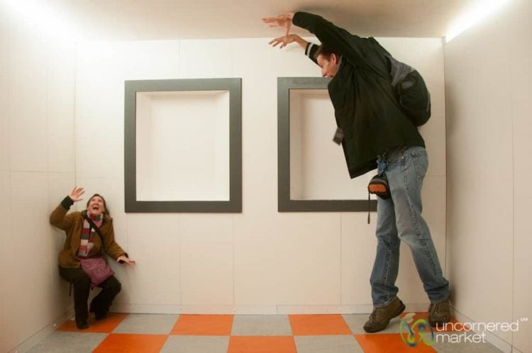 Silly Fun at Camera Obscura - Edinburgh, Scotland
