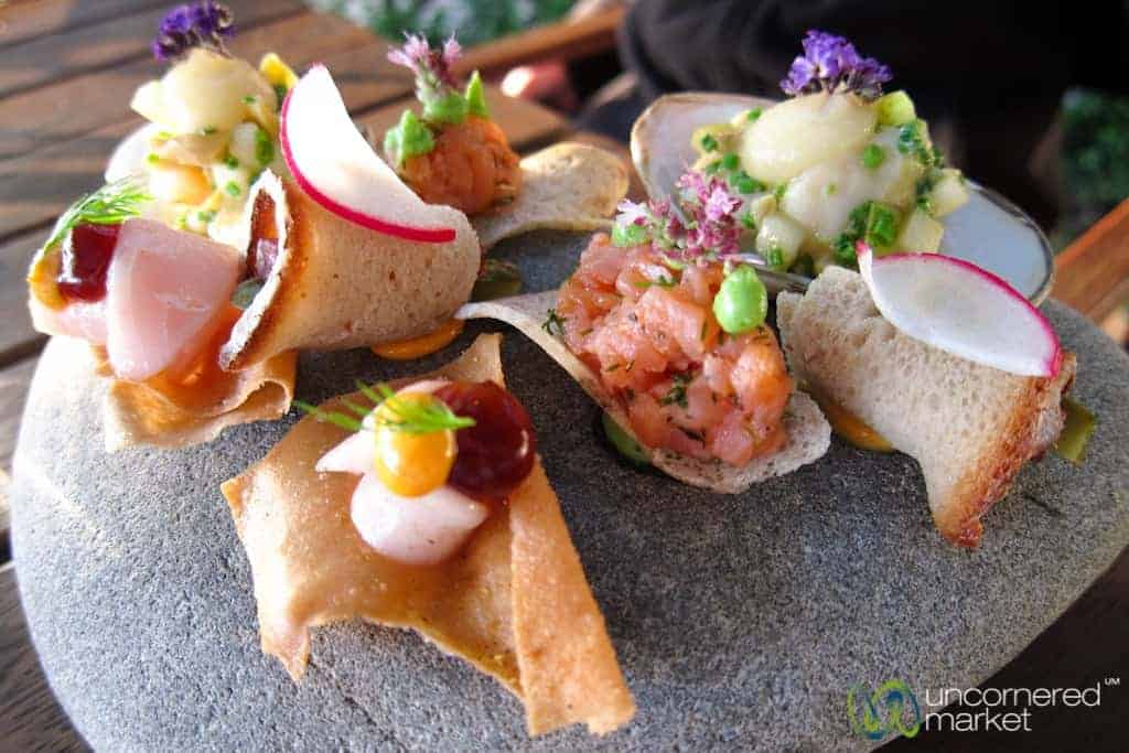 Sample Starters at Hans Herzog Bistro - Marlborough, New Zealand