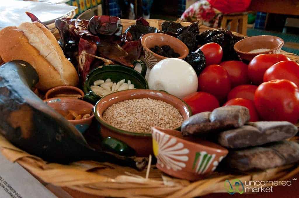 Ingredientes de Mole de Oaxaca