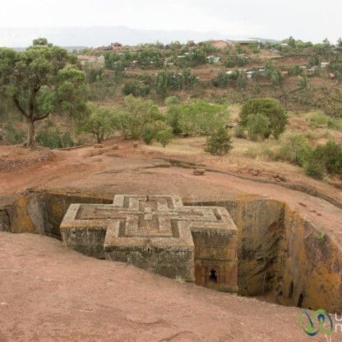 St. George, the most famous of Lalibela's Rock Hewn Churches