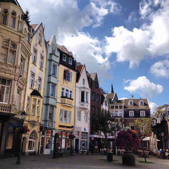 Munsterplatz in the old town of Aachen, Germany