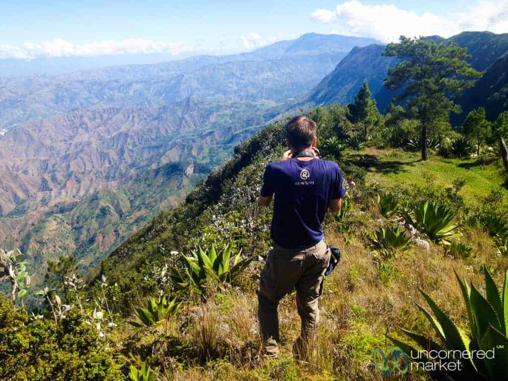 At the top of Pic Cabayo, Looking Out Over Haiti