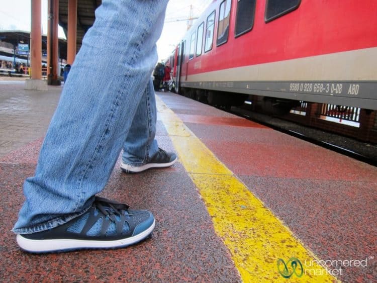 Waiting for the Train in Szczecin, Poland