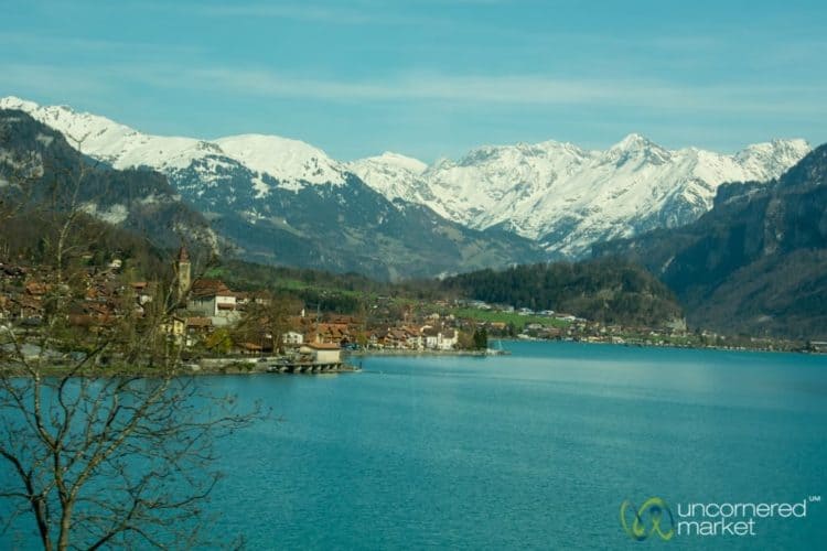 En Route to Lucerne by Train - Switzerland
