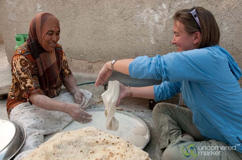 Audrey Attempts Making Shrak (flat bread)...Not Going Too Well - Zikra Initiative Jordan