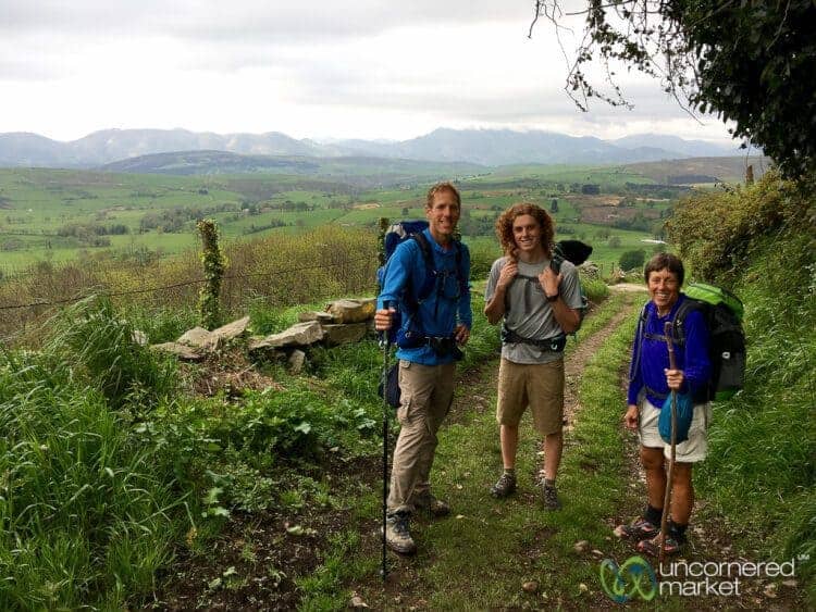 Walking the Camino Primitivo.