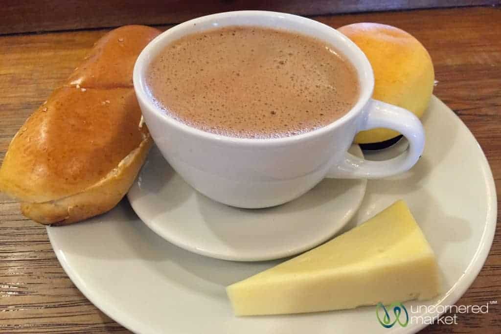 Colombia Travel, Chocolate with Cheese