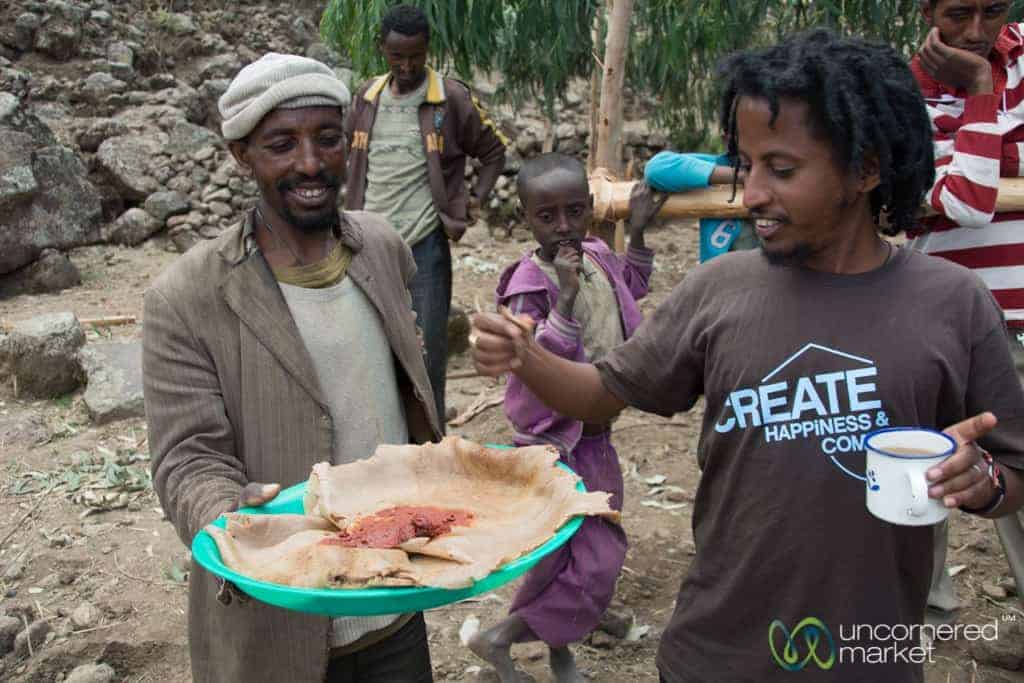 Ethiopian Welcome with Injera