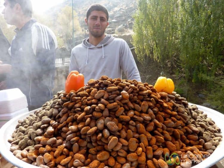 Iranian Food, Steamed Fava Beans