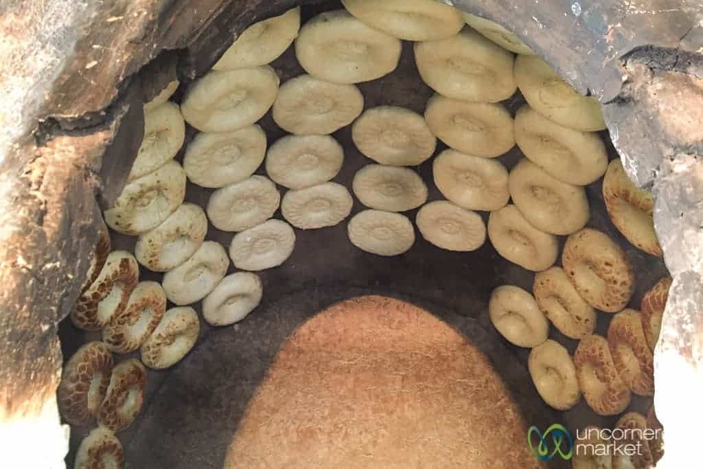 Lepyoshka, Osh Bread, in a Tandoor Oven