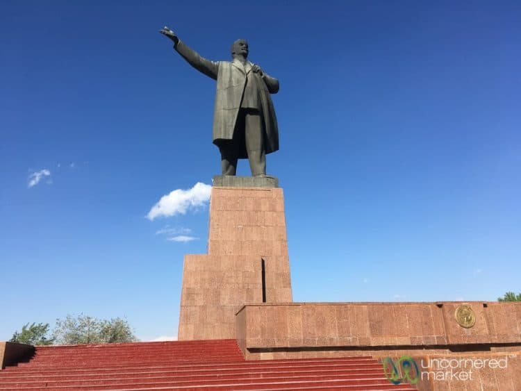 Lenin Statue in Osh, Kyrgyzstan