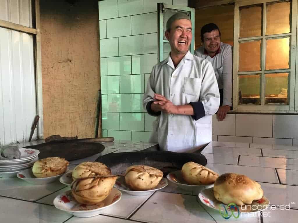 Giant Samsas in Osh, Kyrgyzstan