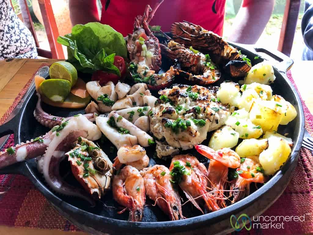 Madagascar Food, Seafood by the Beach
