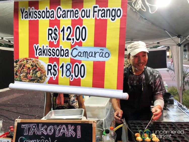 Brazil food, Japanese takoyaki