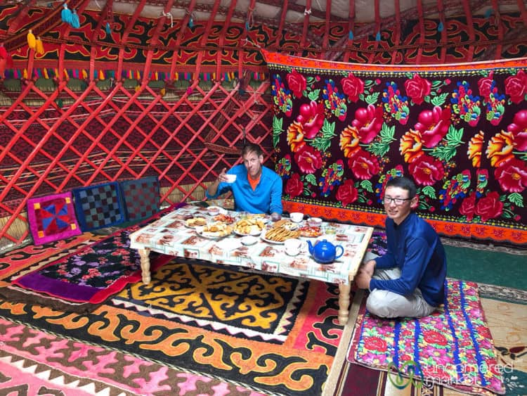 Alay Region Travel Guide, Eating in a Yurt - Southern Kyrgyzstan 