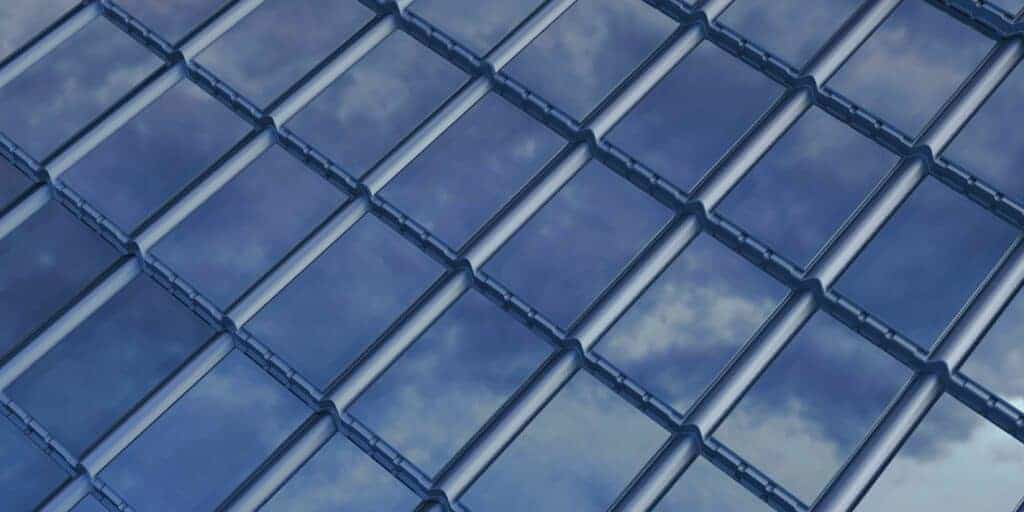 Sky reflection that gives the roof live