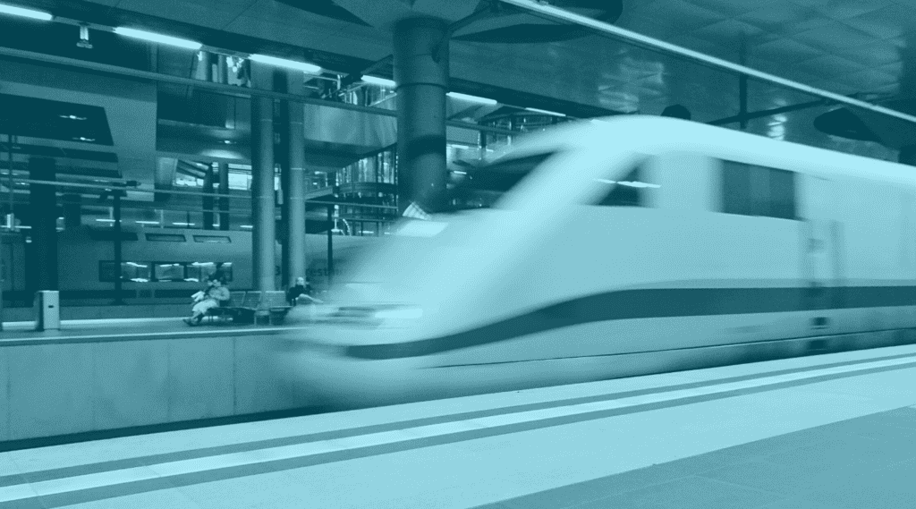 Subway train pulling into station for onboarding.