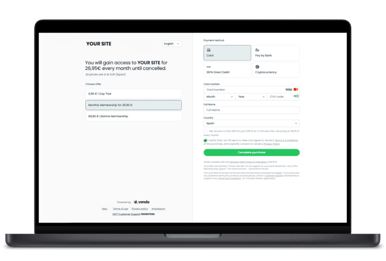 New Vendo Checkout Computer