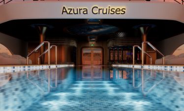 Luxurious indoor swimming pool at Azura Cruises, perfect for relaxation and leisure.