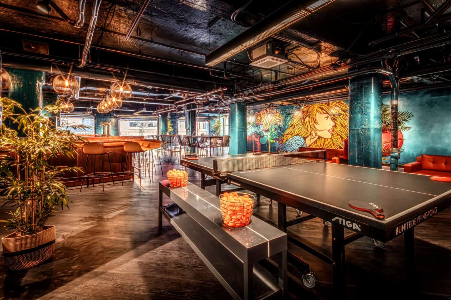 Interior of SPIN Boston Venue