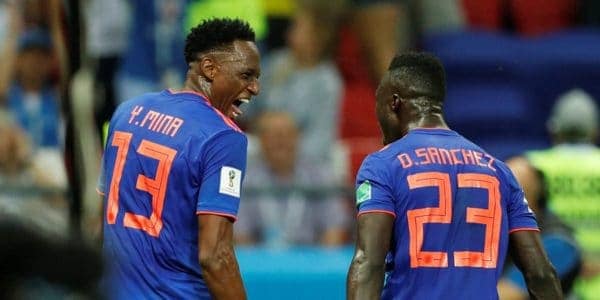 Pologne-Colombie: Yerry Mina ouvre le score pour les Colombiens 0-1 - wiwsport
