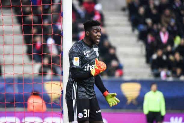 Bingourou KAMARA of Strasbourg during the League Cup match between Reims and Strasbourg at Stade Auguste Delaune on January 7, 2020 in Reims, France. (Photo by Anthony Dibon/Icon Sport via Getty Images)