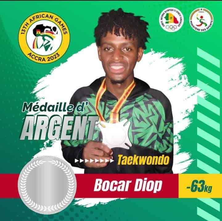 Jeux Africains 2023 - Une médaille pour le taekwondo avec Bocar Diop ! - wiwsport