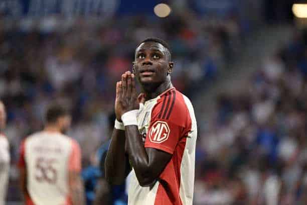 19 Moussa Niakhate (ol) during the Ligue 1 McDonald's match between Lyon and Strasbourg at Groupama Stadium on August 30, 2024 in Lyon, France. (Photo by Christophe Saidi/FEP/Icon Sport via Getty Images)