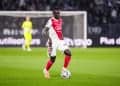 Krepin DIATTA of Monaco during the Ligue 1 McDonald's match between Angers and Monaco at Stade Raymond Kopa on October 18, 2025 in Angers, France. (Photo by Dave Winter/FEP/Icon Sport via Getty Images)