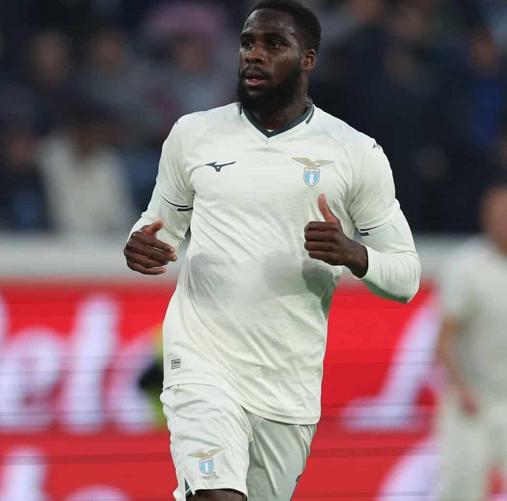 BERGAMO, ITALY - OCTOBER 19: Boulaye Dia of Lazio looks on during the Serie A match between Atalanta BC and SS Lazio at New Balance Arena on October 19, 2025 in Bergamo, Italy. (Photo by Timothy Rogers/Getty Images)
