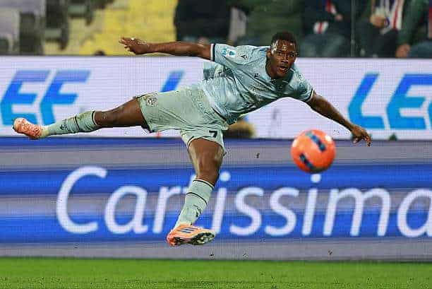 FLORENCE, ITALY - DECEMBER 21: Idrissa Gueye of Udinese Calcio in action during the Serie A match between ACF Fiorentina and Udinese Calcio at Artemio Franchi on December 21, 2025 in Florence, Italy. (Photo by Gabriele Maltinti/Getty Images)